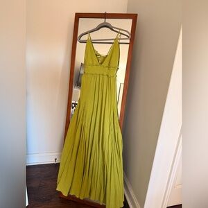 Free People Lime Green Maxi Dress